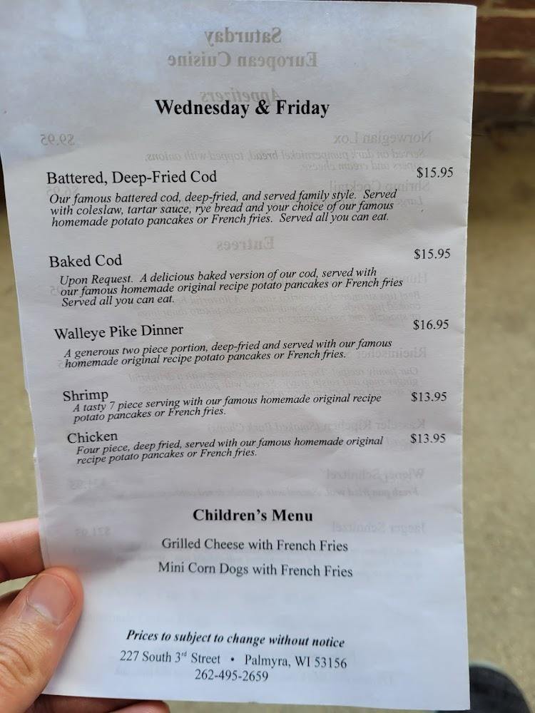 Nite Cap Inn Menu image 2